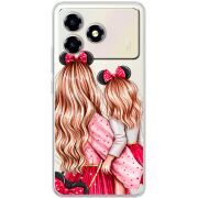 Прозорий чохол BoxFace ZTE Blade A36 Mouse Girls