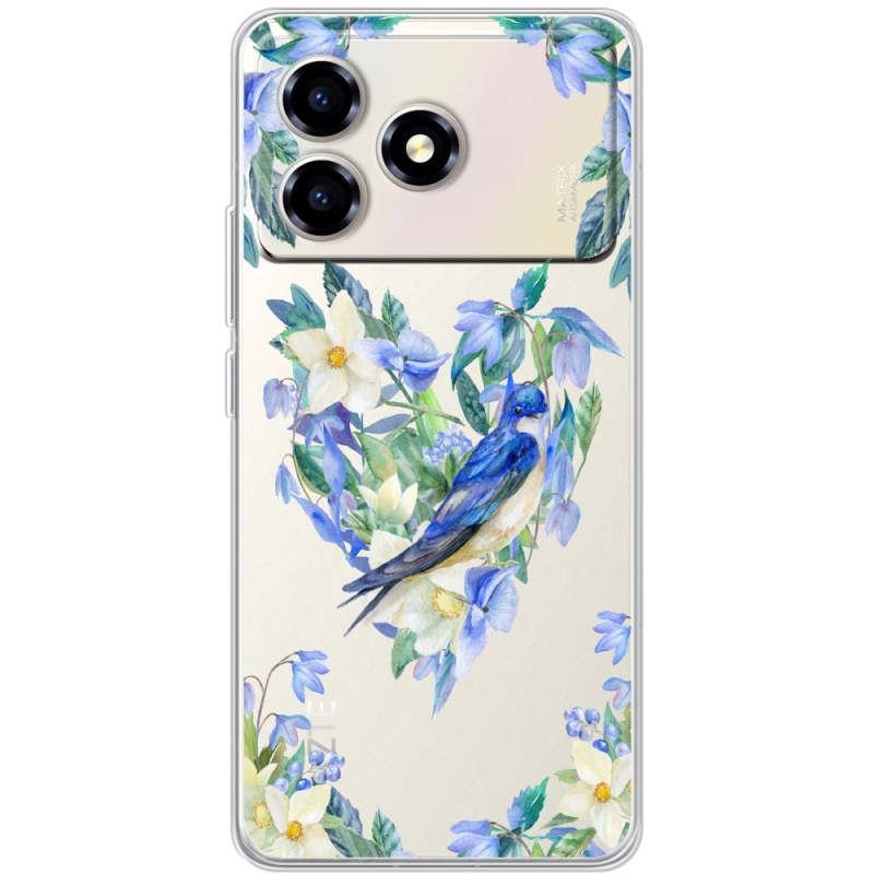 Прозорий чохол BoxFace ZTE Blade A36 Spring Bird