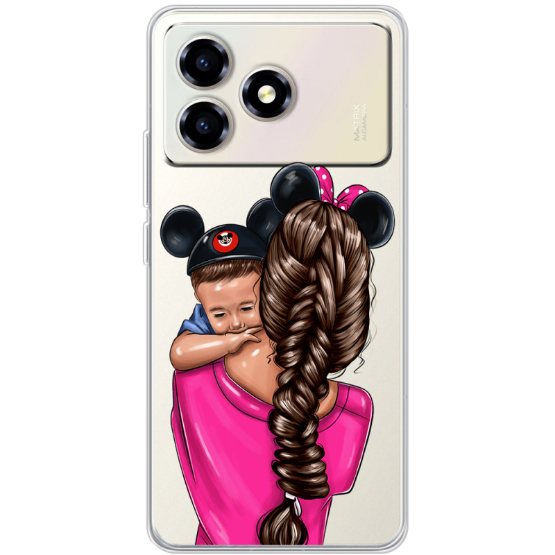 Прозорий чохол BoxFace ZTE Blade A36 Mouse Mommy