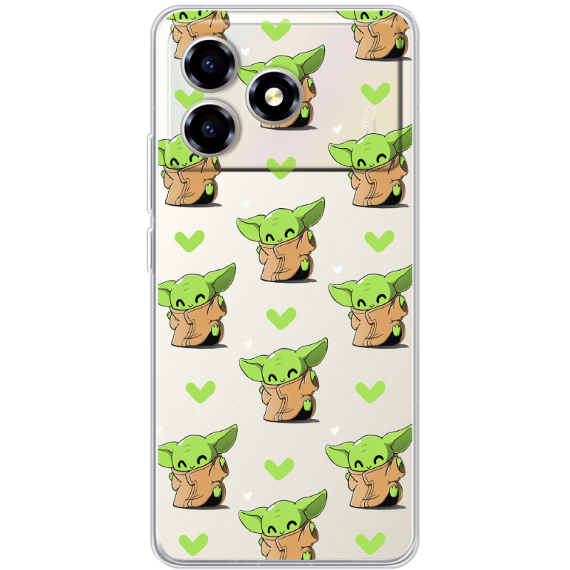 Прозорий чохол BoxFace ZTE Blade A36 Pattern Baby Yoda