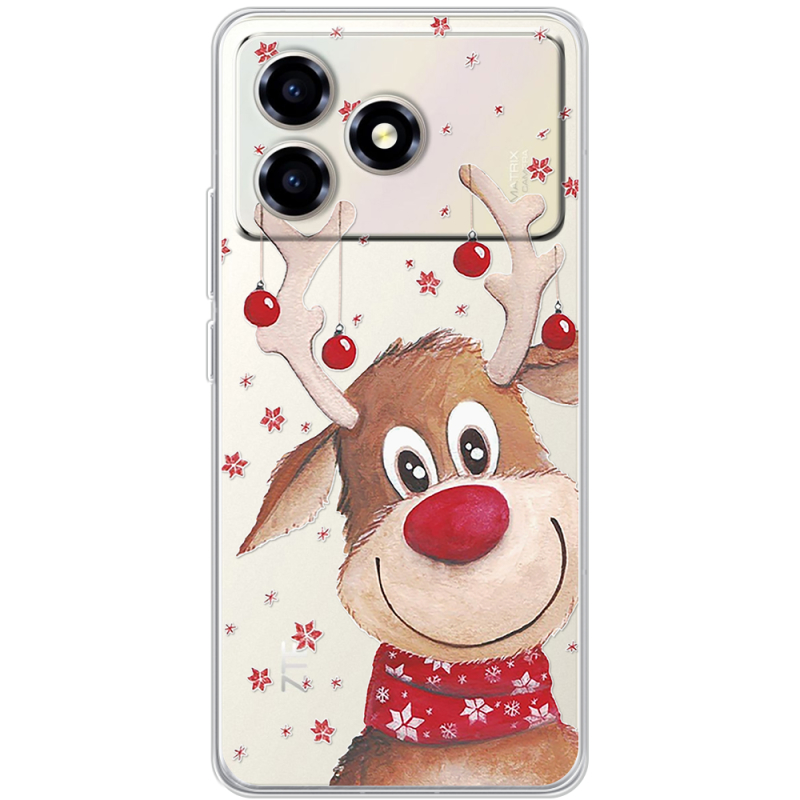 Прозорий чохол BoxFace ZTE Blade A36 Winter Deer