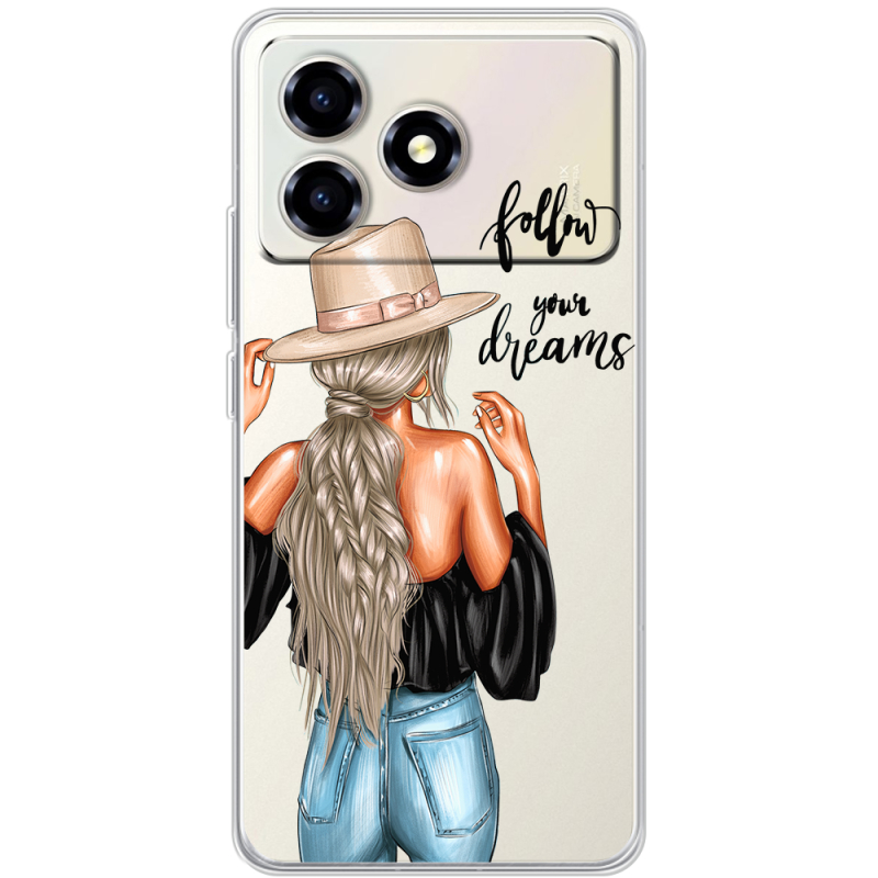 Прозорий чохол BoxFace ZTE Blade A36 Follow Your Dreams