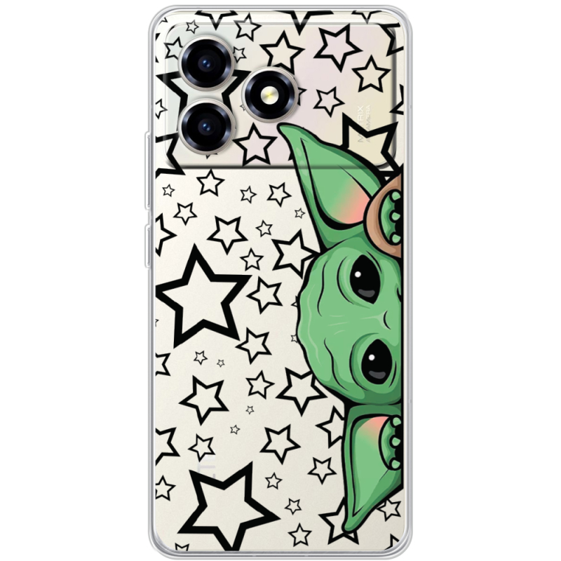 Прозорий чохол BoxFace ZTE Blade A36 Baby Yoda