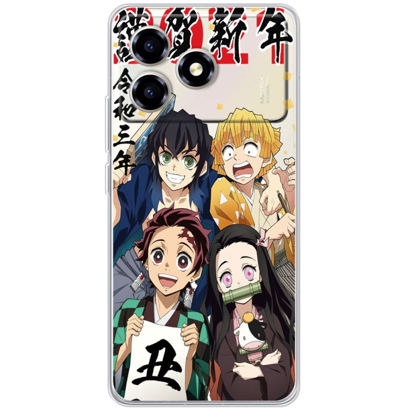 Прозорий чохол BoxFace ZTE Blade A36 Незуко та друзі