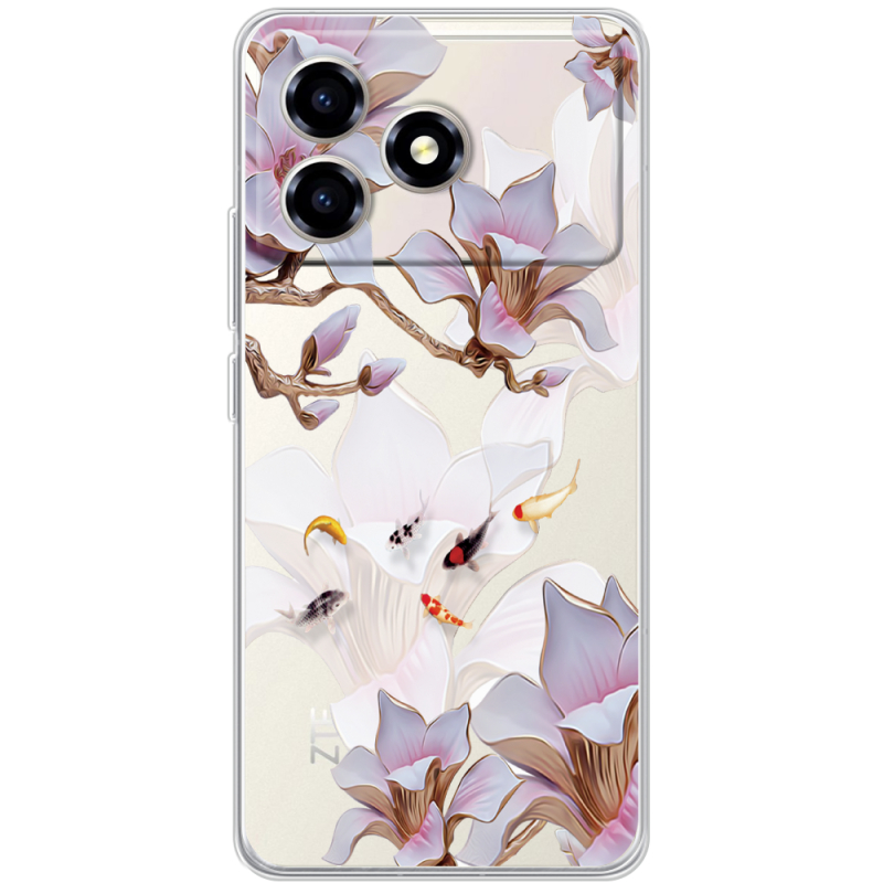 Прозорий чохол BoxFace ZTE Blade A36 Chinese Magnolia