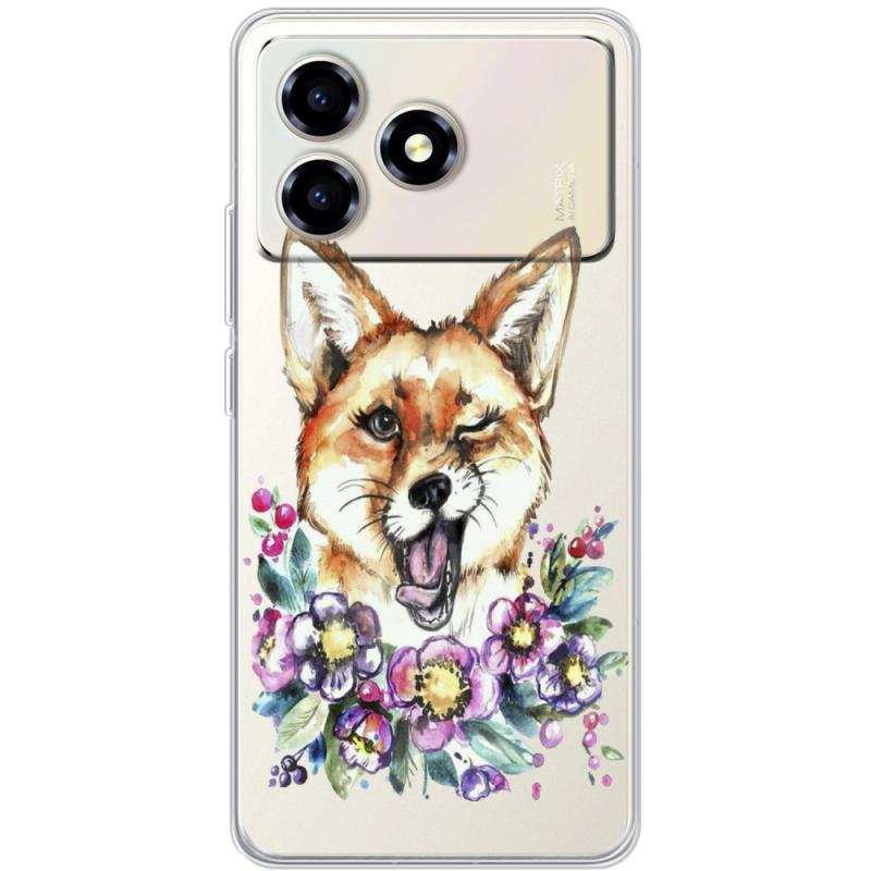 Прозорий чохол BoxFace ZTE Blade A36 Winking Fox