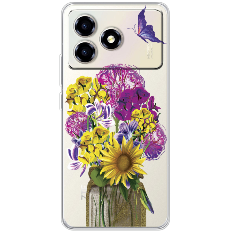 Прозорий чохол BoxFace ZTE Blade A36 My Bouquet