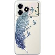 Прозорий чохол BoxFace ZTE Blade A36 Feather