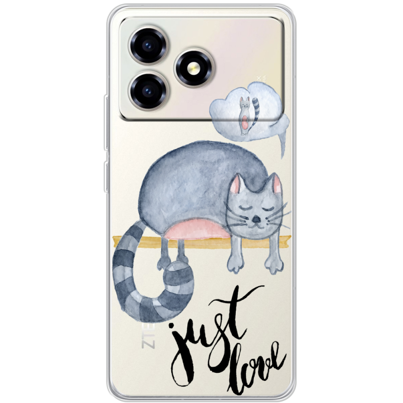 Прозорий чохол BoxFace ZTE Blade A36 Just Love