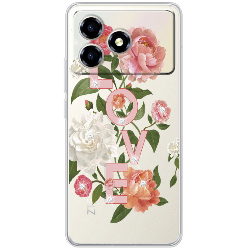Чохол зі стразами ZTE Blade A36 Love