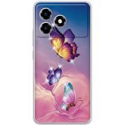 Чохол зі стразами ZTE Blade A36 Butterflies