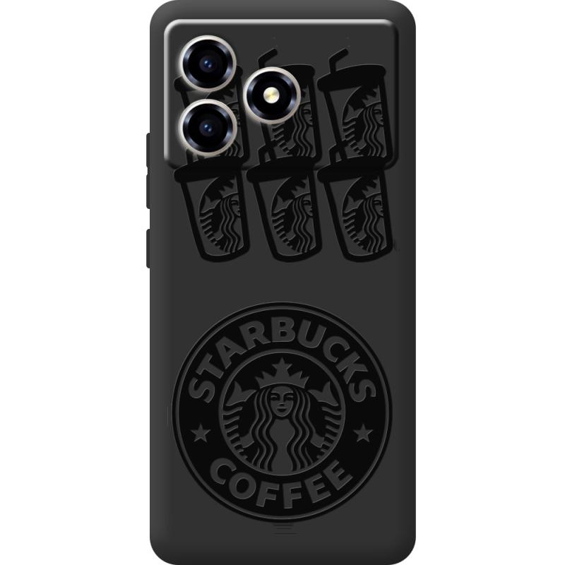 Чорний чохол BoxFace ZTE Blade A36 Black Coffee