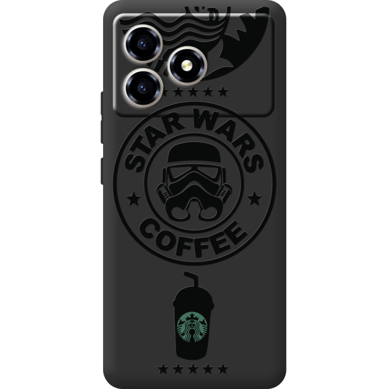 Чорний чохол BoxFace ZTE Blade A36 Dark Coffee