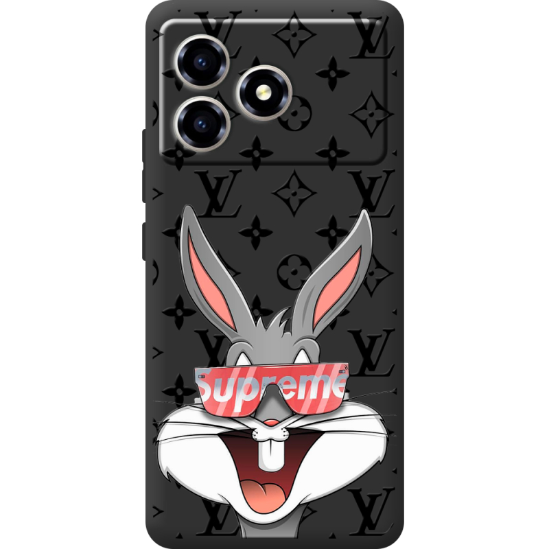 Чорний чохол BoxFace ZTE Blade A36 looney bunny