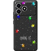 Чорний чохол BoxFace ZTE Blade A36 Among Us Invisible