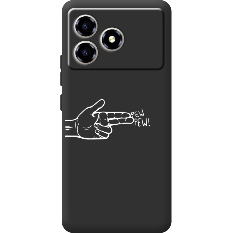 Чорний чохол BoxFace ZTE Blade A36 Pew Pew