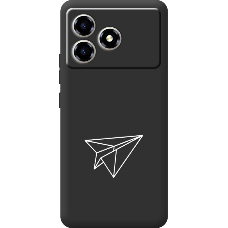 Чорний чохол BoxFace ZTE Blade A36 Paper Plane
