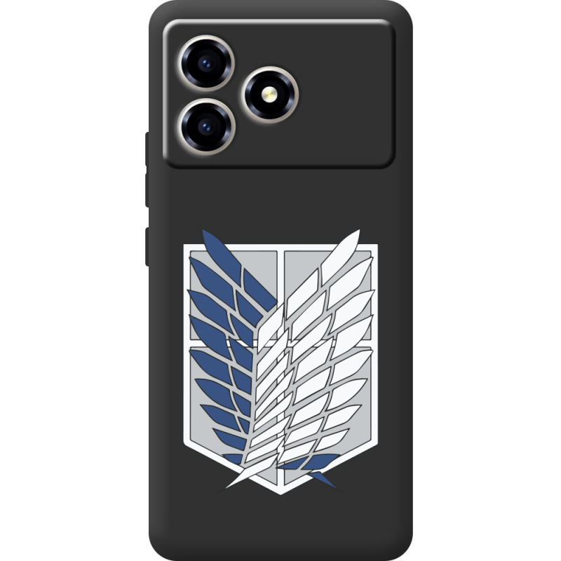 Чорний чохол BoxFace ZTE Blade A36 Атака Титанов Крылья Свободы