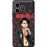 Чорний чохол BoxFace ZTE Blade A36 Атака Титанов Леви