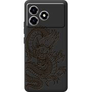 Чорний чохол BoxFace ZTE Blade A36 Chinese Dragon