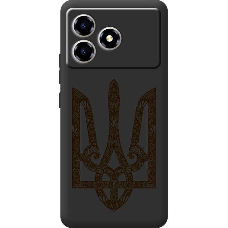 Чорний чохол BoxFace ZTE Blade A36 Ukrainian Trident