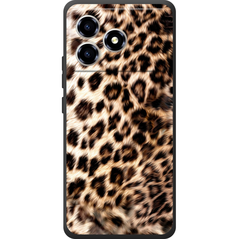 Чорний чохол BoxFace ZTE Blade A36 Леопардовий