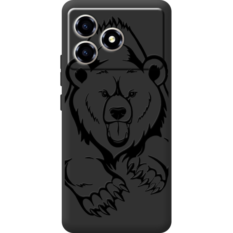 Чорний чохол BoxFace ZTE Blade A36 Grizzly Bear