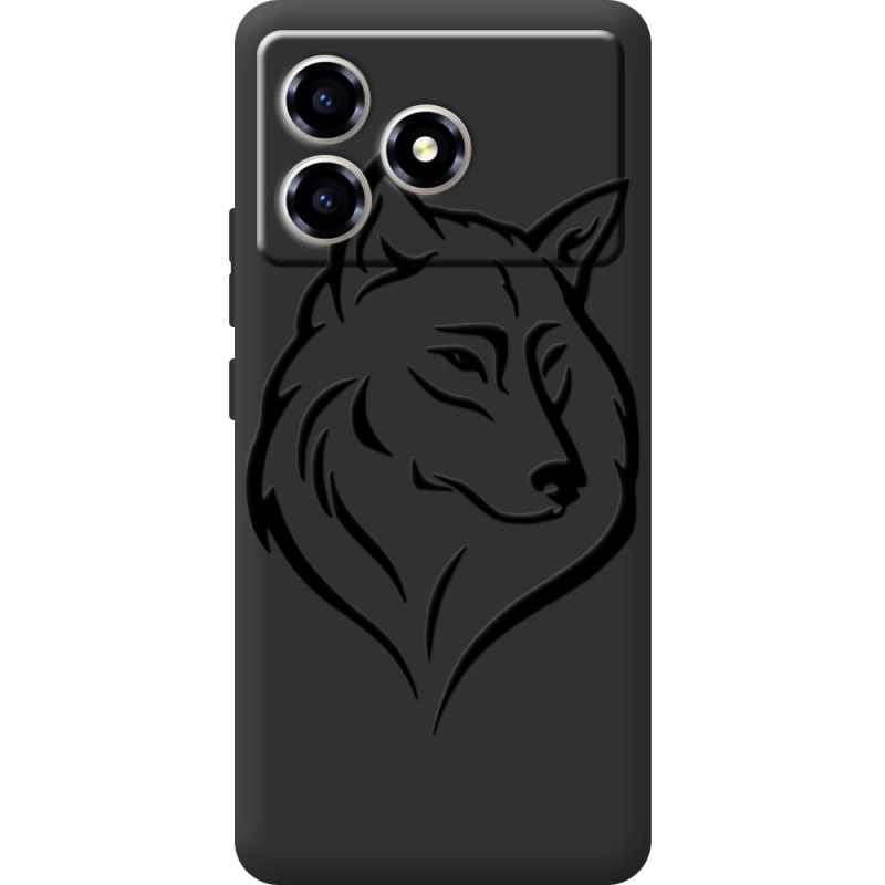 Чорний чохол BoxFace ZTE Blade A36 Wolf