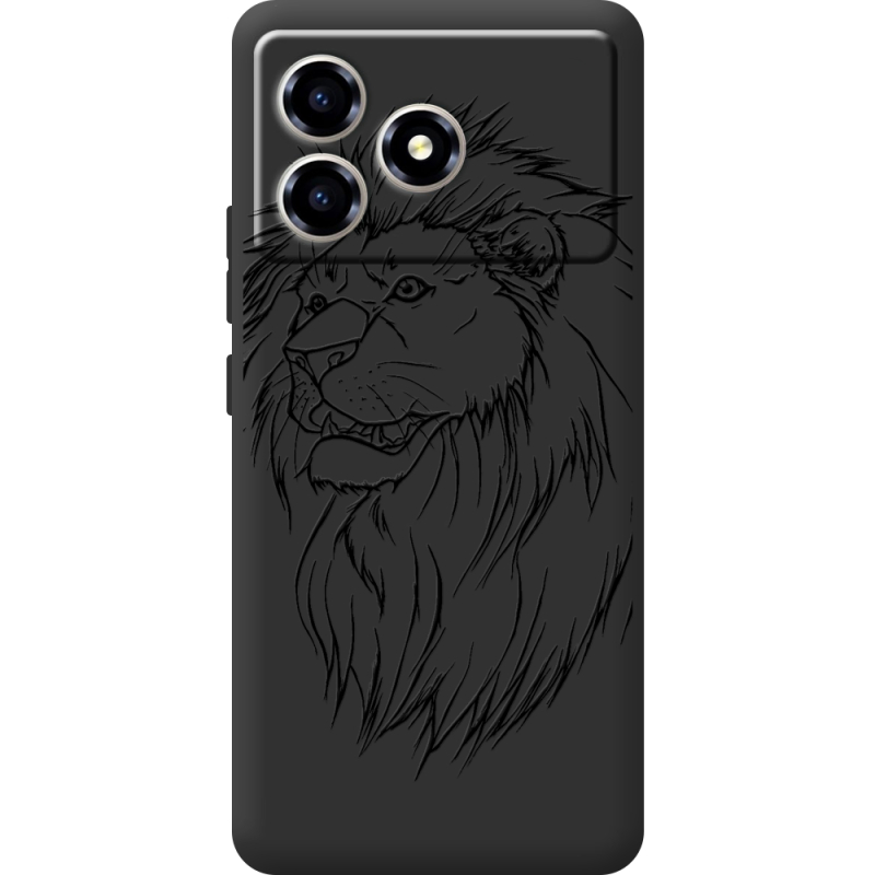 Чорний чохол BoxFace ZTE Blade A36 Lion