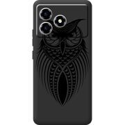 Чорний чохол BoxFace ZTE Blade A36 Owl