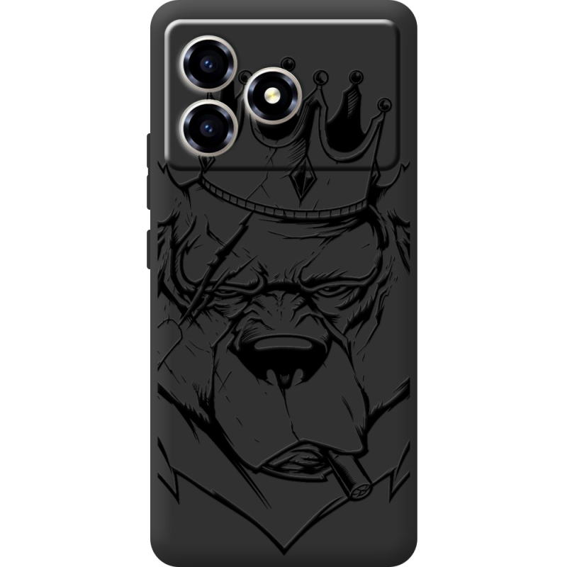 Чорний чохол BoxFace ZTE Blade A36 Bear King