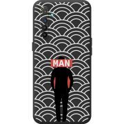 Чорний чохол BoxFace Realme XT Man Pattern