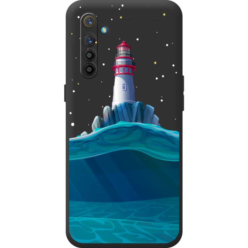 Чорний чохол BoxFace Realme XT Lighthouse