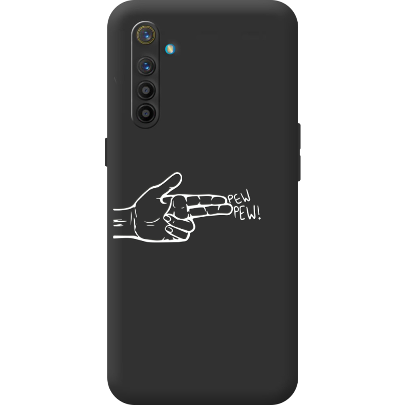 Чорний чохол BoxFace Realme XT Pew Pew