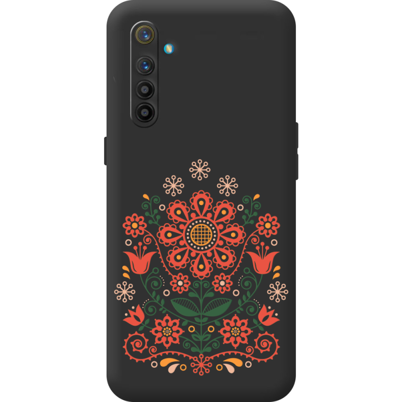 Чорний чохол BoxFace Realme XT Ukrainian Ornament