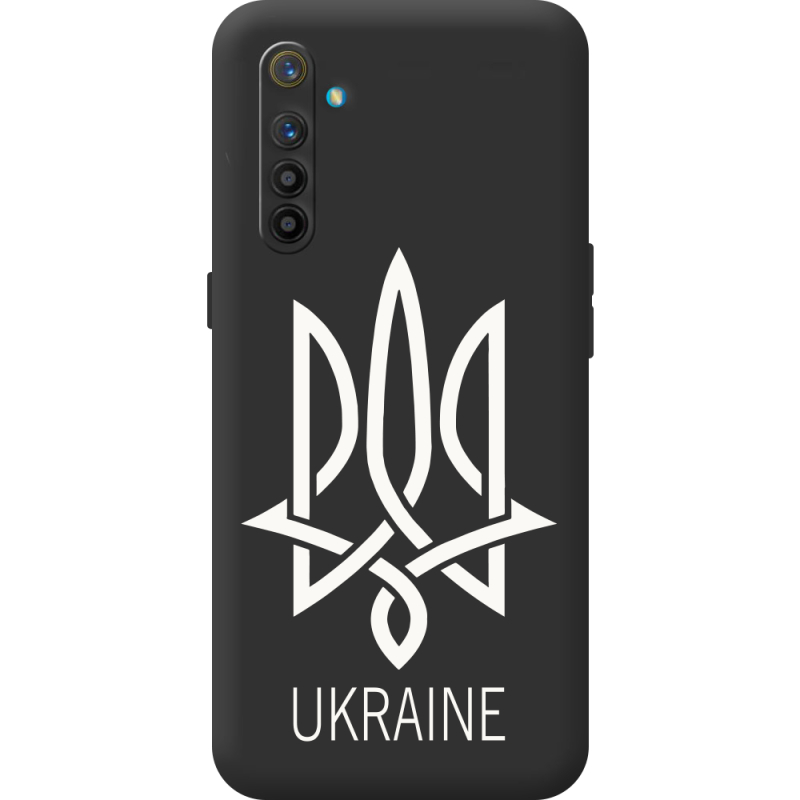 Чорний чохол BoxFace Realme XT Тризуб монограмма ukraine