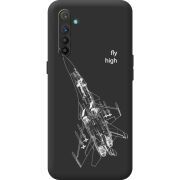 Чорний чохол BoxFace Realme XT Військовий літак