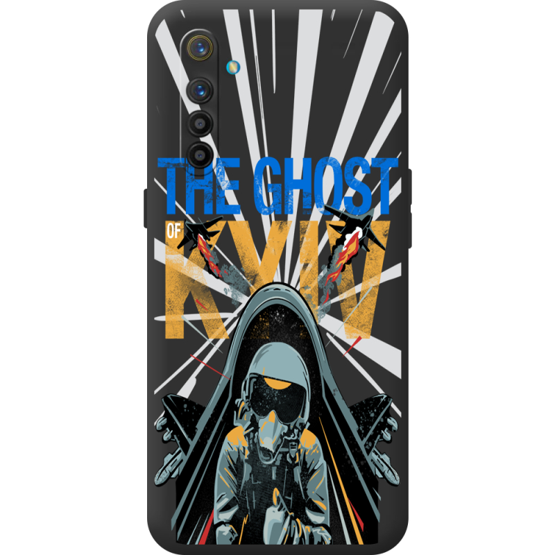 Чорний чохол BoxFace Realme XT Привид Києва в дії