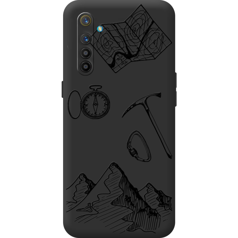 Чорний чохол BoxFace Realme XT Mountains