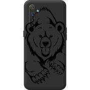Чорний чохол BoxFace Realme XT Grizzly Bear