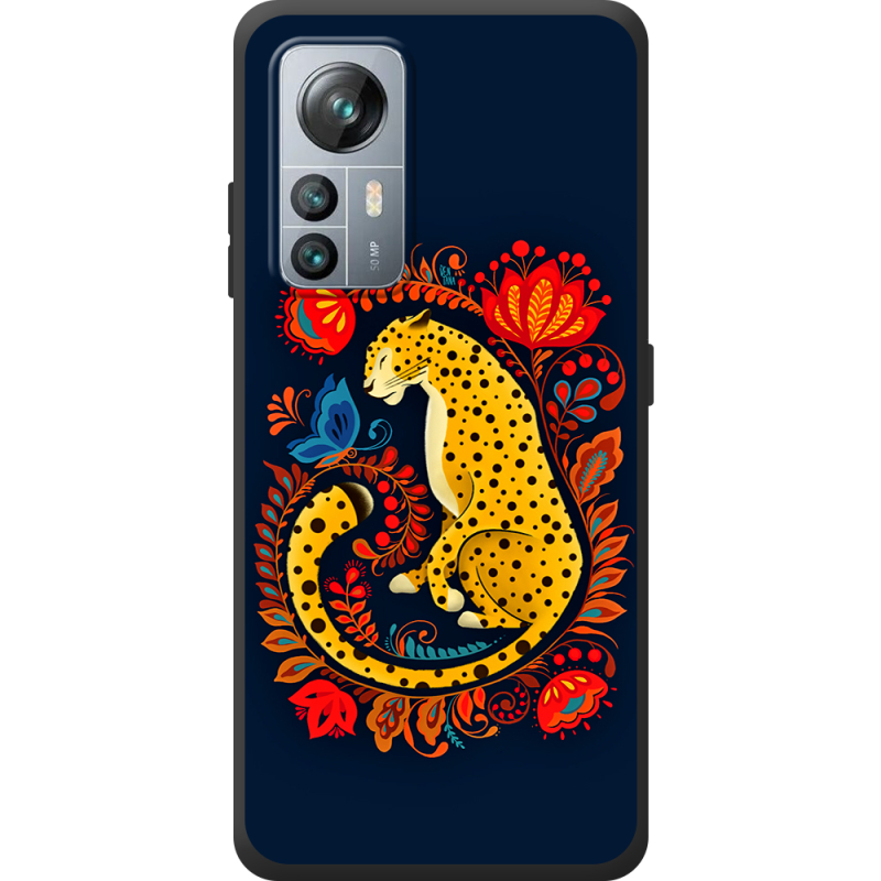 Чохол BoxFace Blackview A85 Petrykivka Leopard