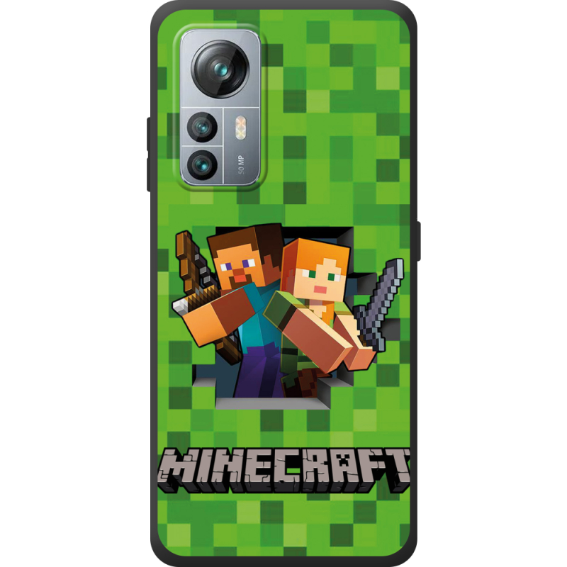 Чохол BoxFace Blackview A85 Майнкрафт Стів і Алекс