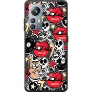 Чорний чохол BoxFace Blackview A85 Rock Graffiti