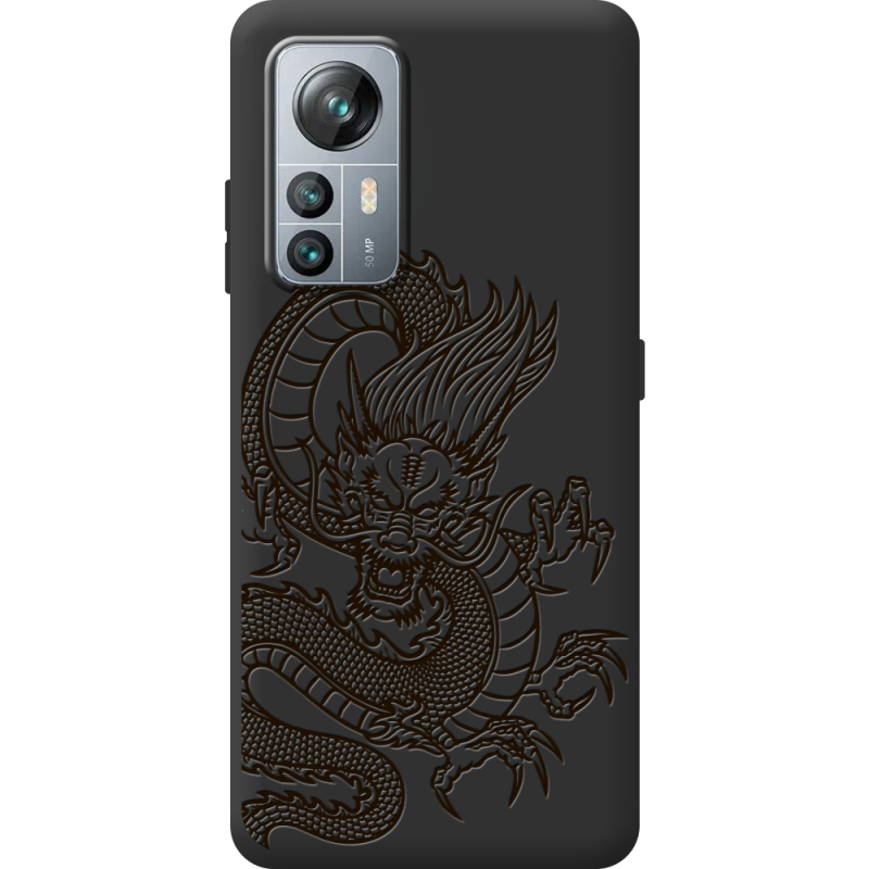 Чорний чохол BoxFace Blackview A85 Chinese Dragon