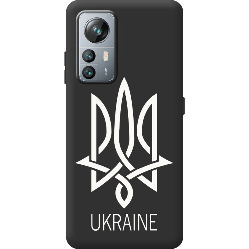 Чорний чохол BoxFace Blackview A85 Тризуб монограмма ukraine