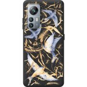 Чорний чохол BoxFace Blackview A855 Ластівки