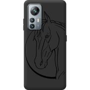 Чорний чохол BoxFace Blackview A85 Horse