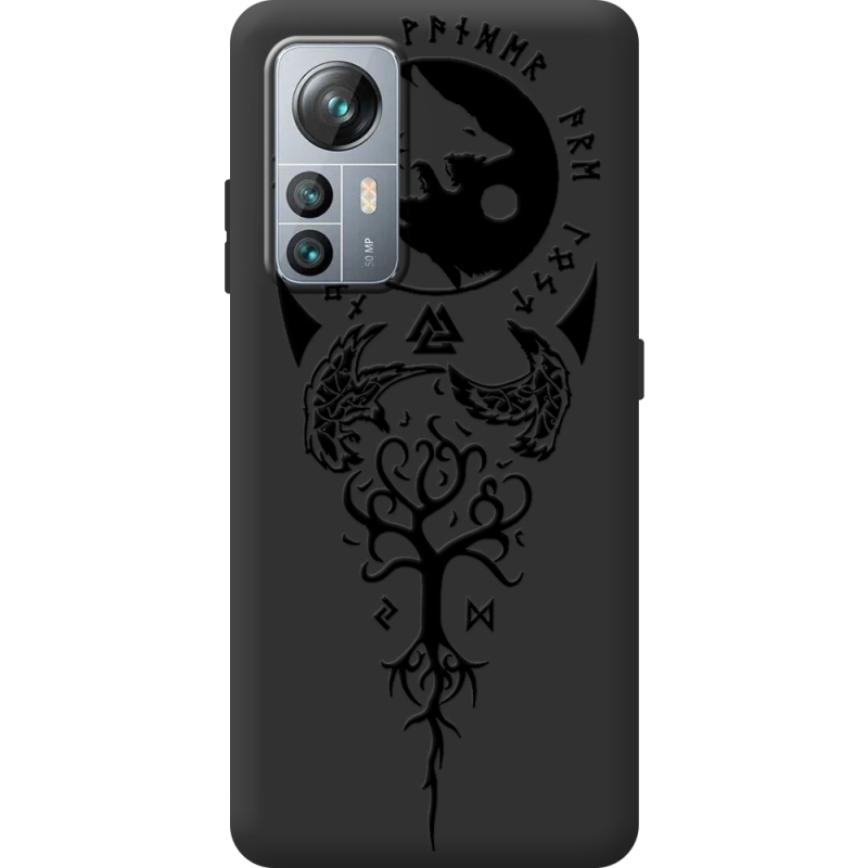 Чорний чохол BoxFace Blackview A85 Hugin and Munin