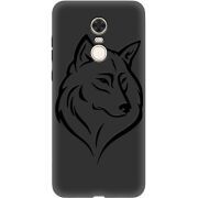 Черный чехол Uprint Xiaomi Redmi 5 Plus Wolf