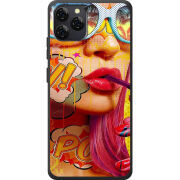 Чохол BoxFace Blackview A95 Yellow Girl Pop Art